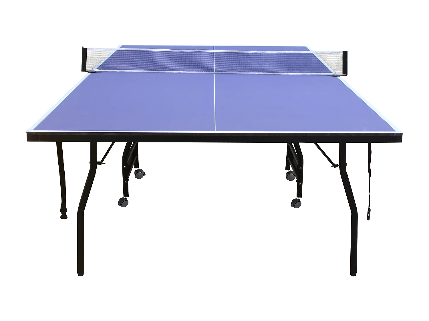 Mesa de pingue-pongue dobrável com rodas para interior com acessórios C274 x L152,5 x A76 cm - GARRY