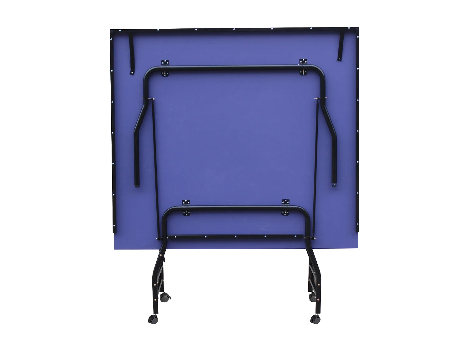 Mesa de pingue-pongue dobrável com rodas para interior com acessórios C274 x L152,5 x A76 cm - GARRY