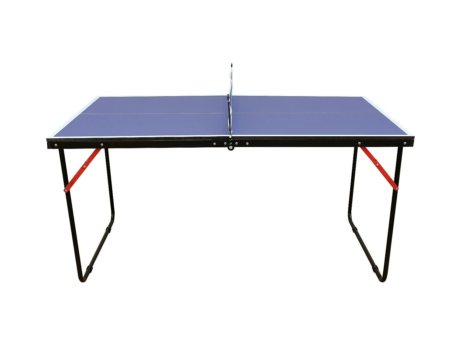 Mini-pingpongtafel met batjes, ballen en net - L137 x D76 x H67 cm - DENIS