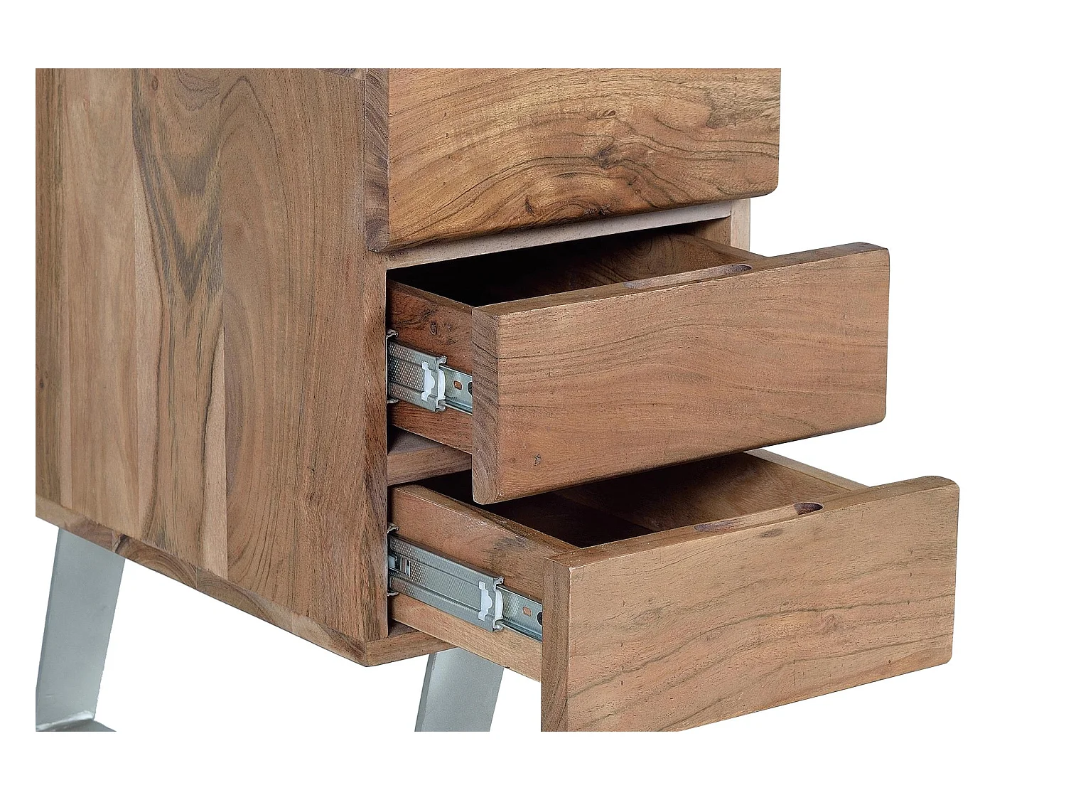 Bureau en bois de manguier et métal