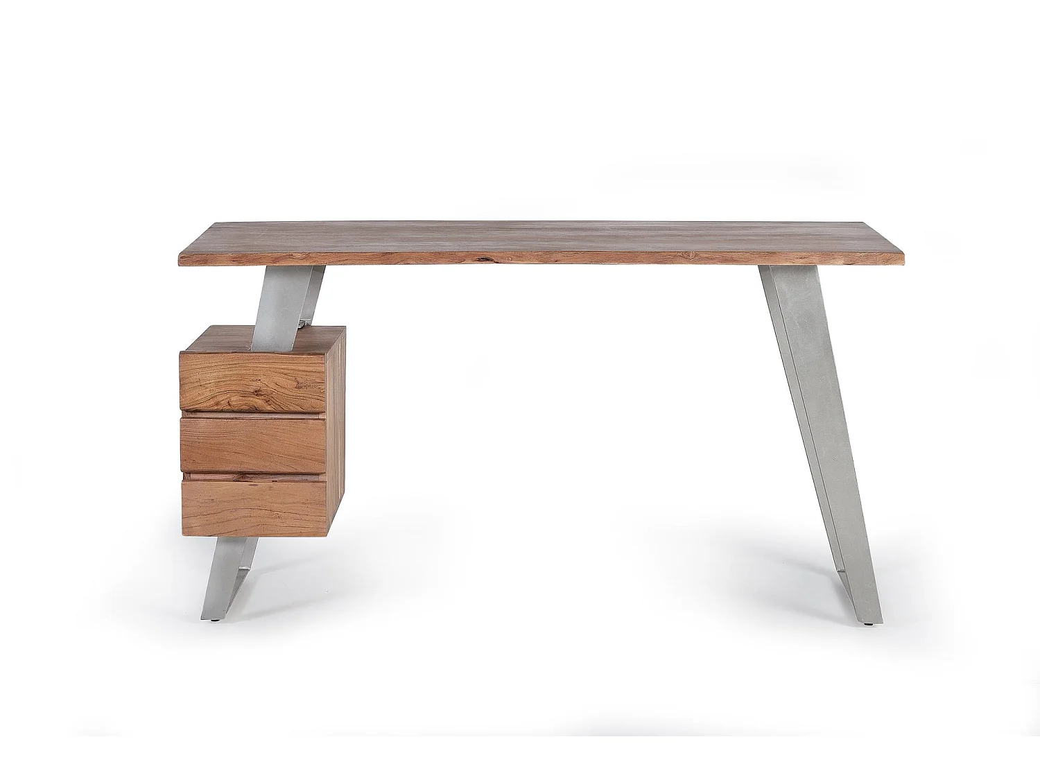 Bureau en manguier en metaal