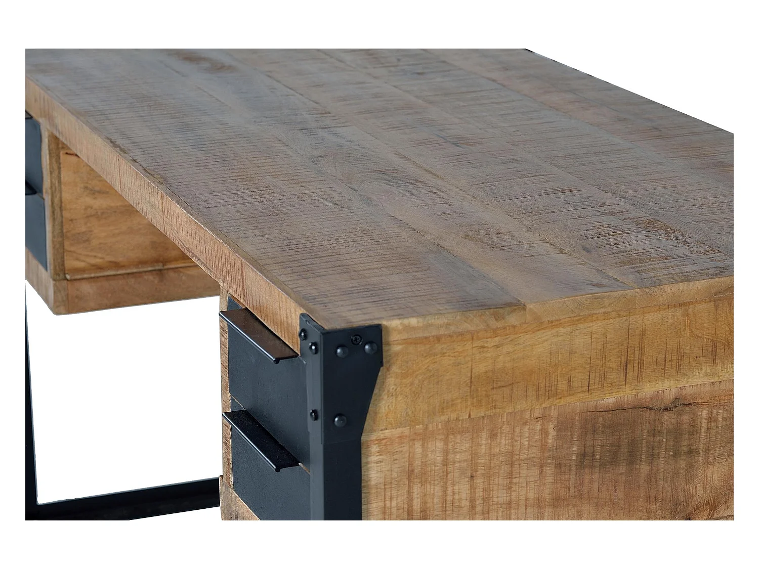 Bureau en bois de manguier et métal