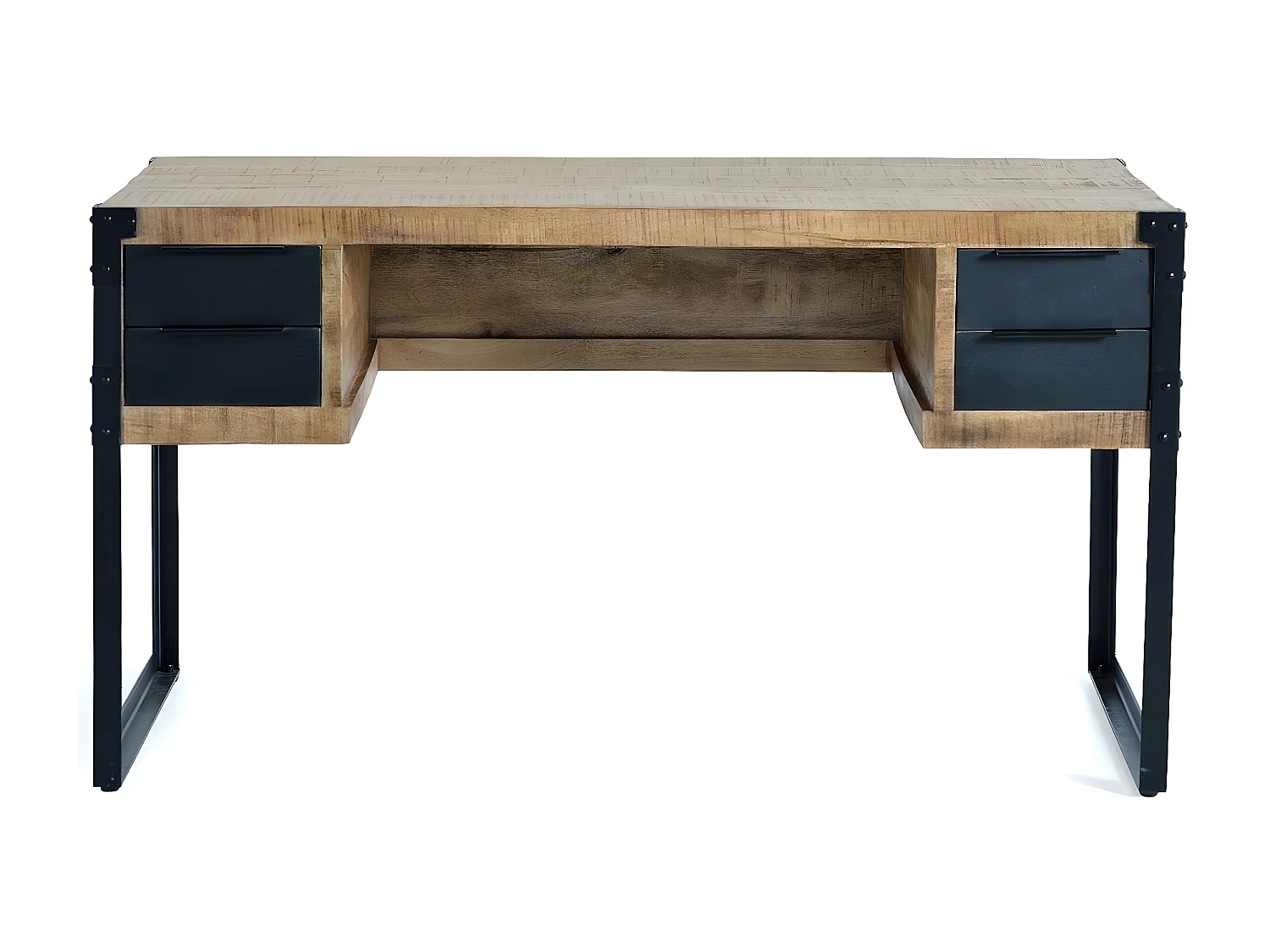 Bureau en bois de manguier et métal