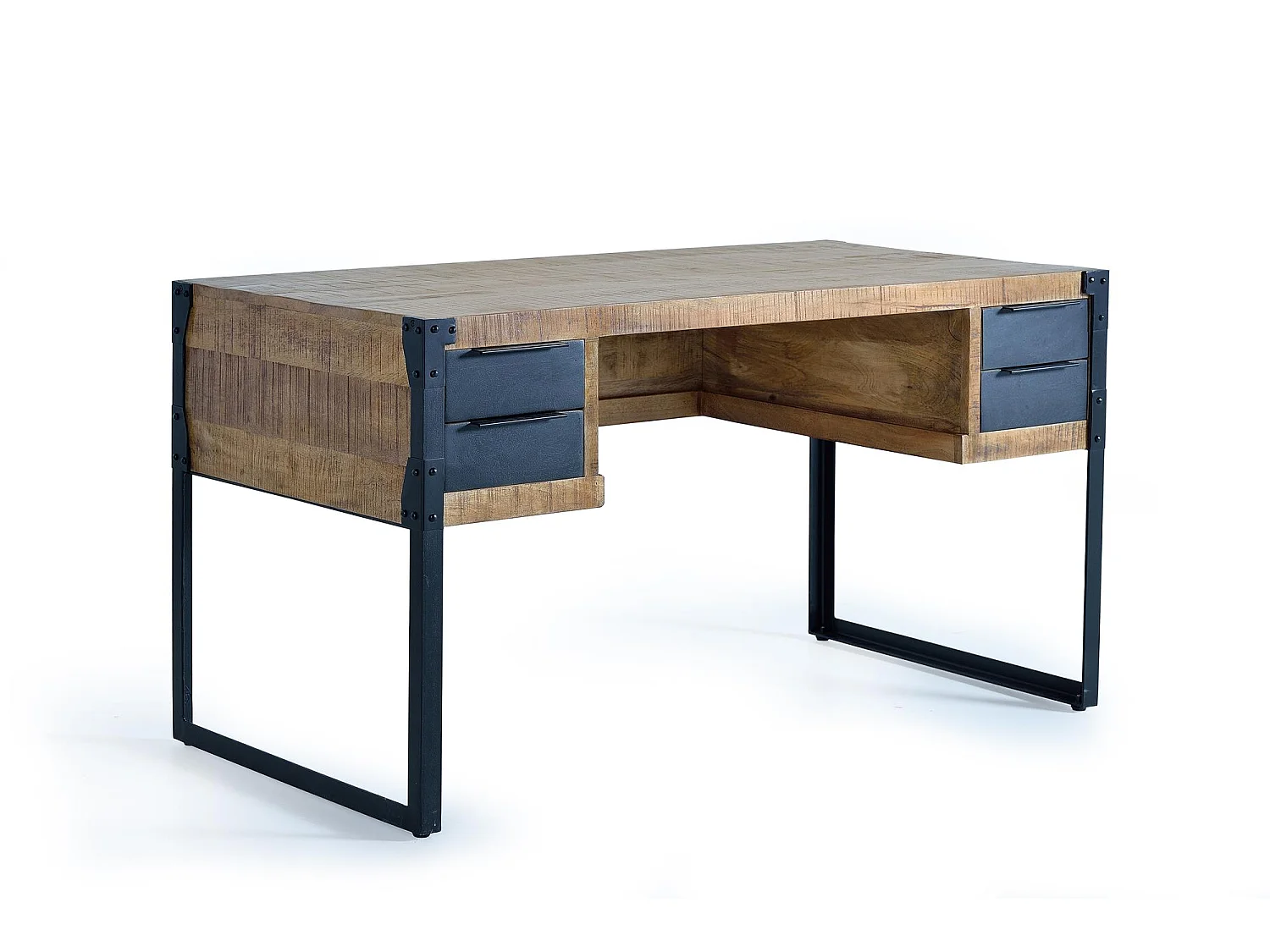 Bureau en bois de manguier et métal