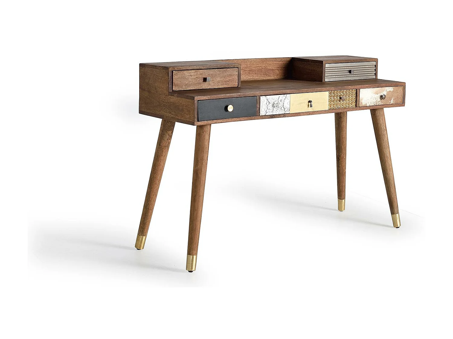 Bureau avec tiroirs de différentes finitions