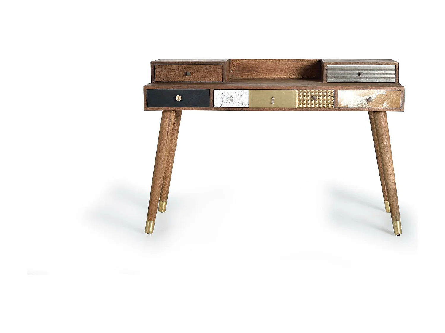 Bureau avec tiroirs de différentes finitions