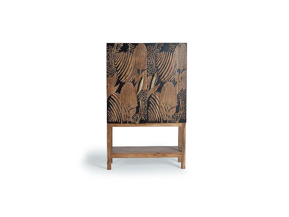 Acaciahouten barmeubel 100 cm, moderne etnische stijl - 160x100x40