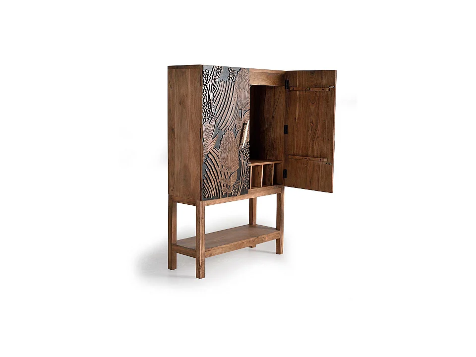 Acaciahouten barmeubel 100 cm, moderne etnische stijl - 160x100x40