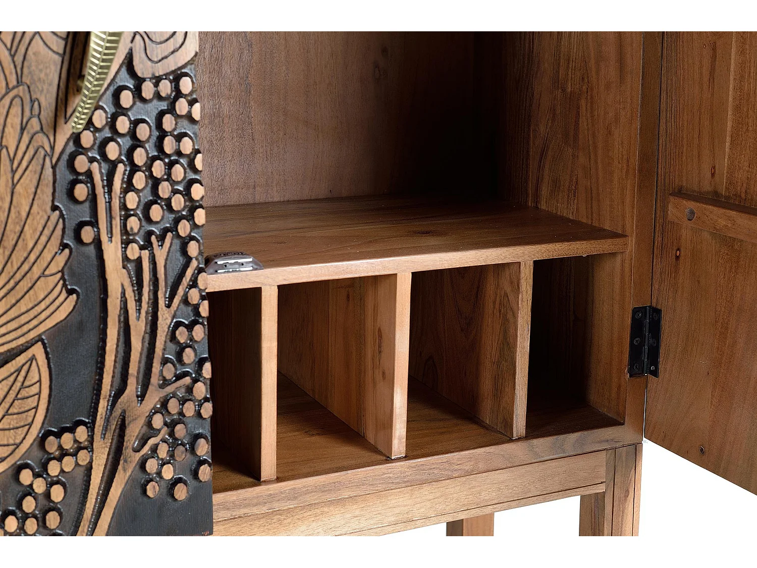 Acaciahouten barmeubel 100 cm, moderne etnische stijl - 160x100x40