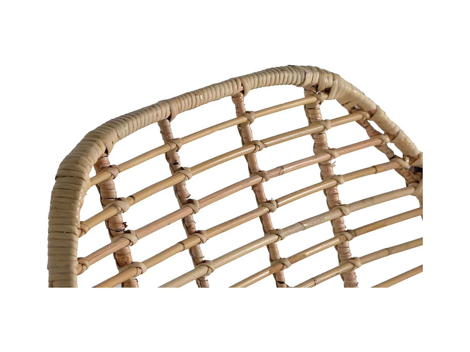 Lot de 2 chaises en rotin et métal