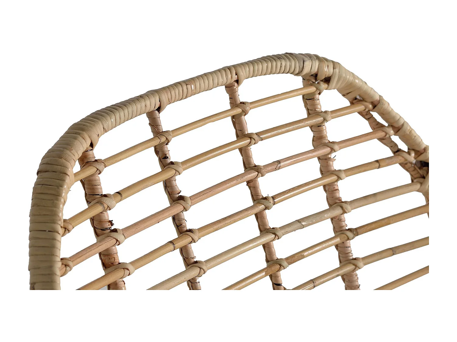 Lot de 2 chaises en rotin et métal