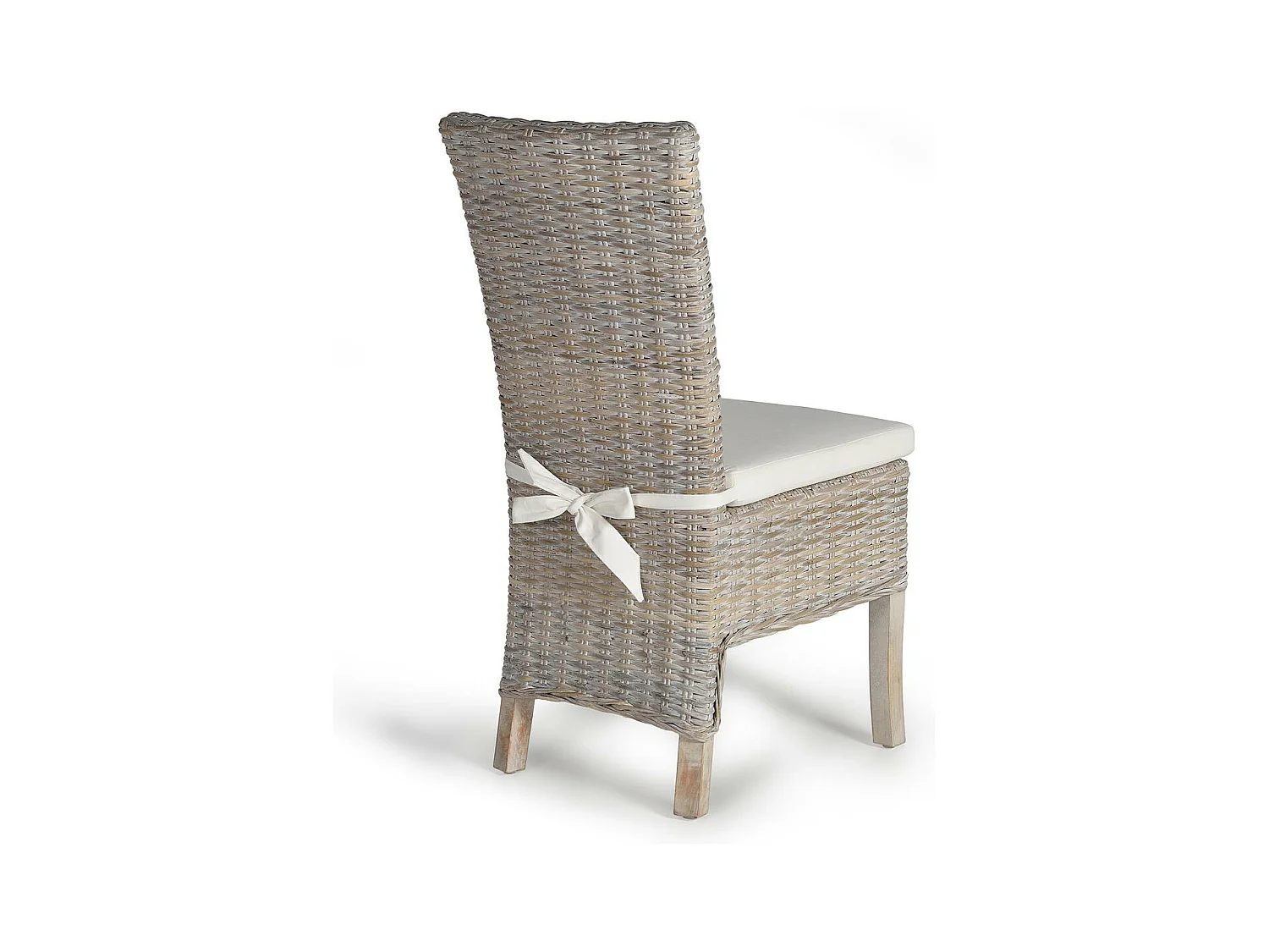 Lot de 2 chaises en rotin avec coussin inclus