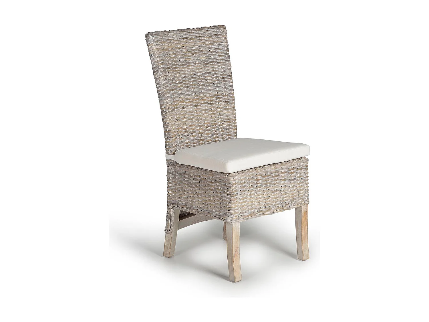 Lot de 2 chaises en rotin avec coussin inclus