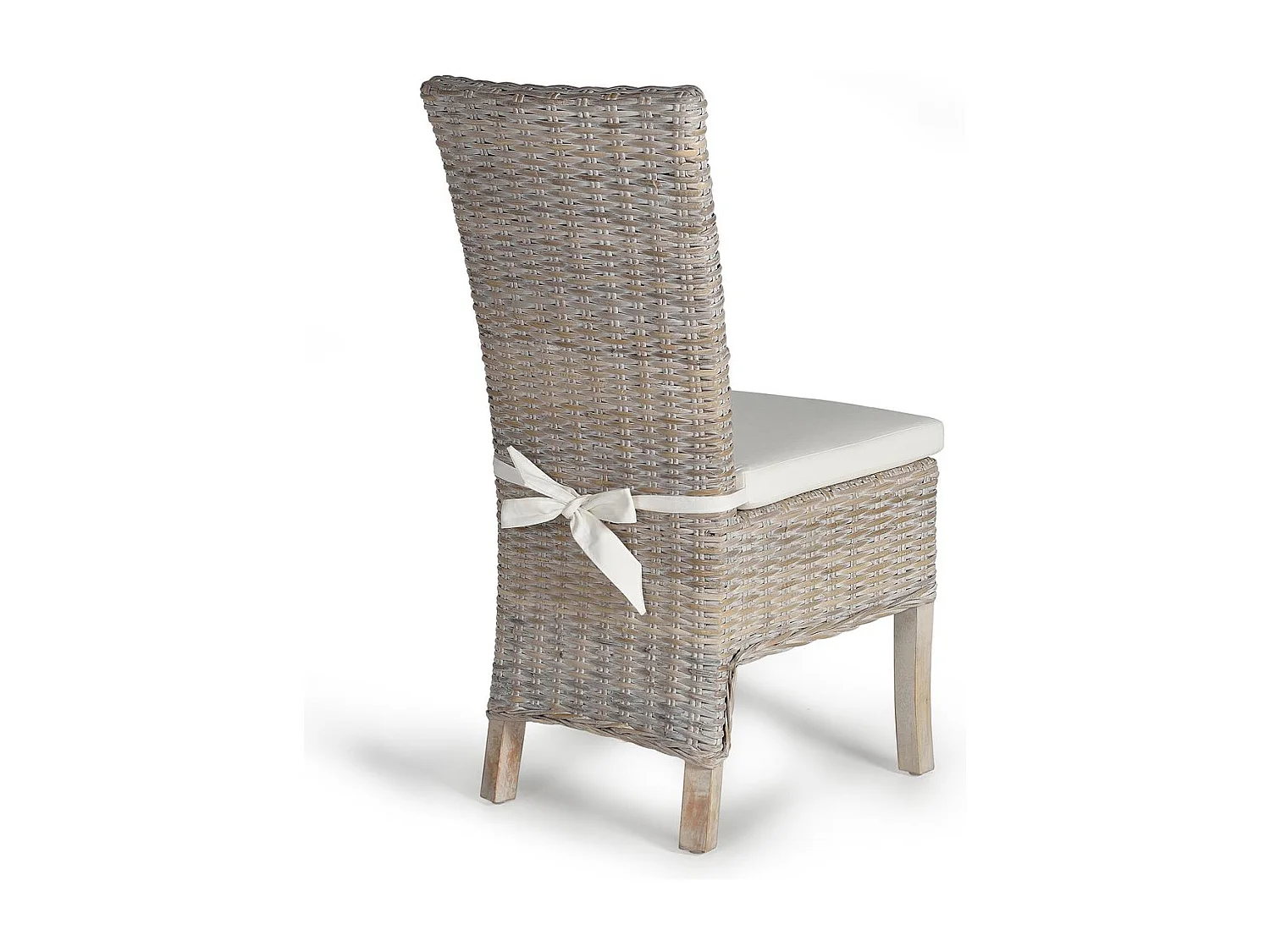 Lot de 2 chaises en rotin avec coussin inclus