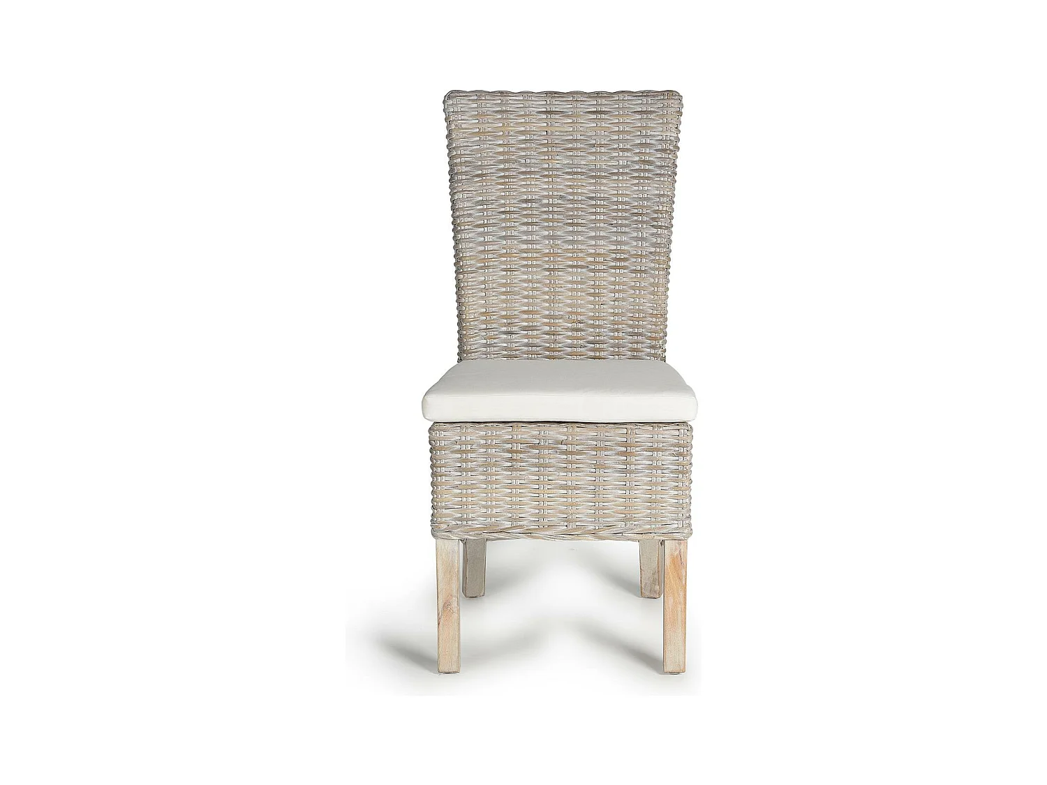 Lot de 2 chaises en rotin avec coussin inclus