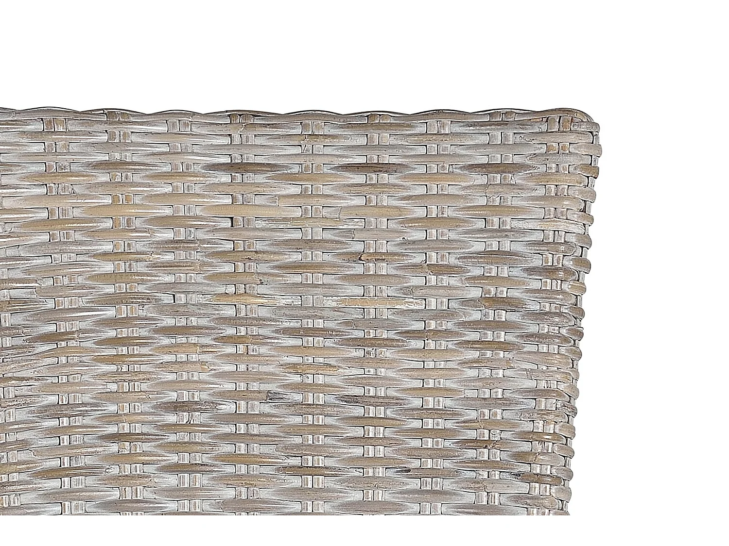 Chaise en rotin naturel 47 cm, style méditerranéen - 100 x 47 x 58 cm
