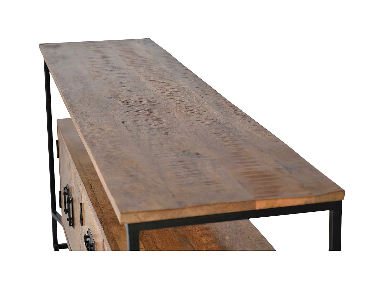 Braunes Sideboard aus Mangoholz, Giner und Colomer, 80 x 40 x 180