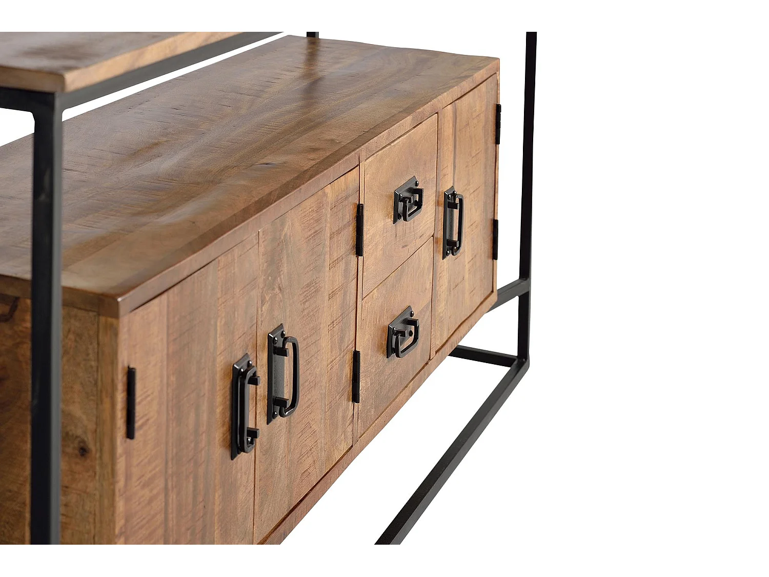 Buffet in manguier en metalen hout
