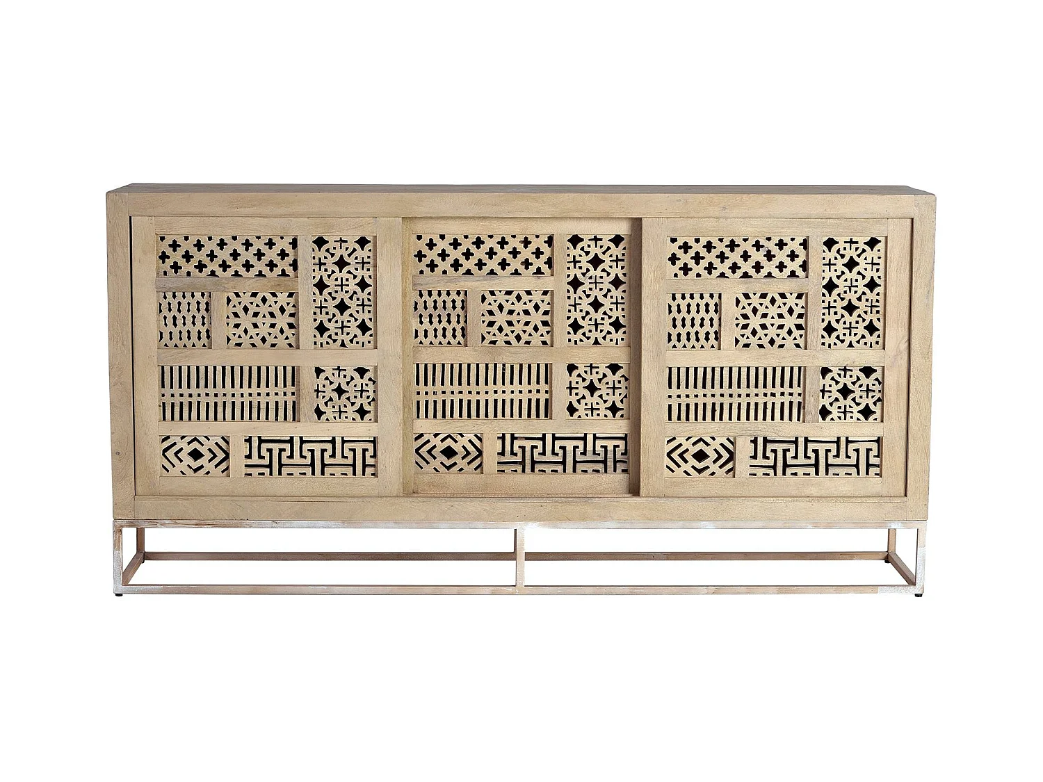 Buffet en bois manguier et métal