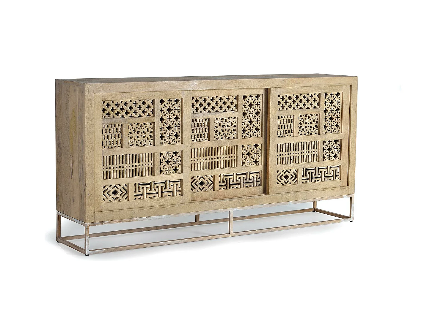 Buffet en bois manguier et métal