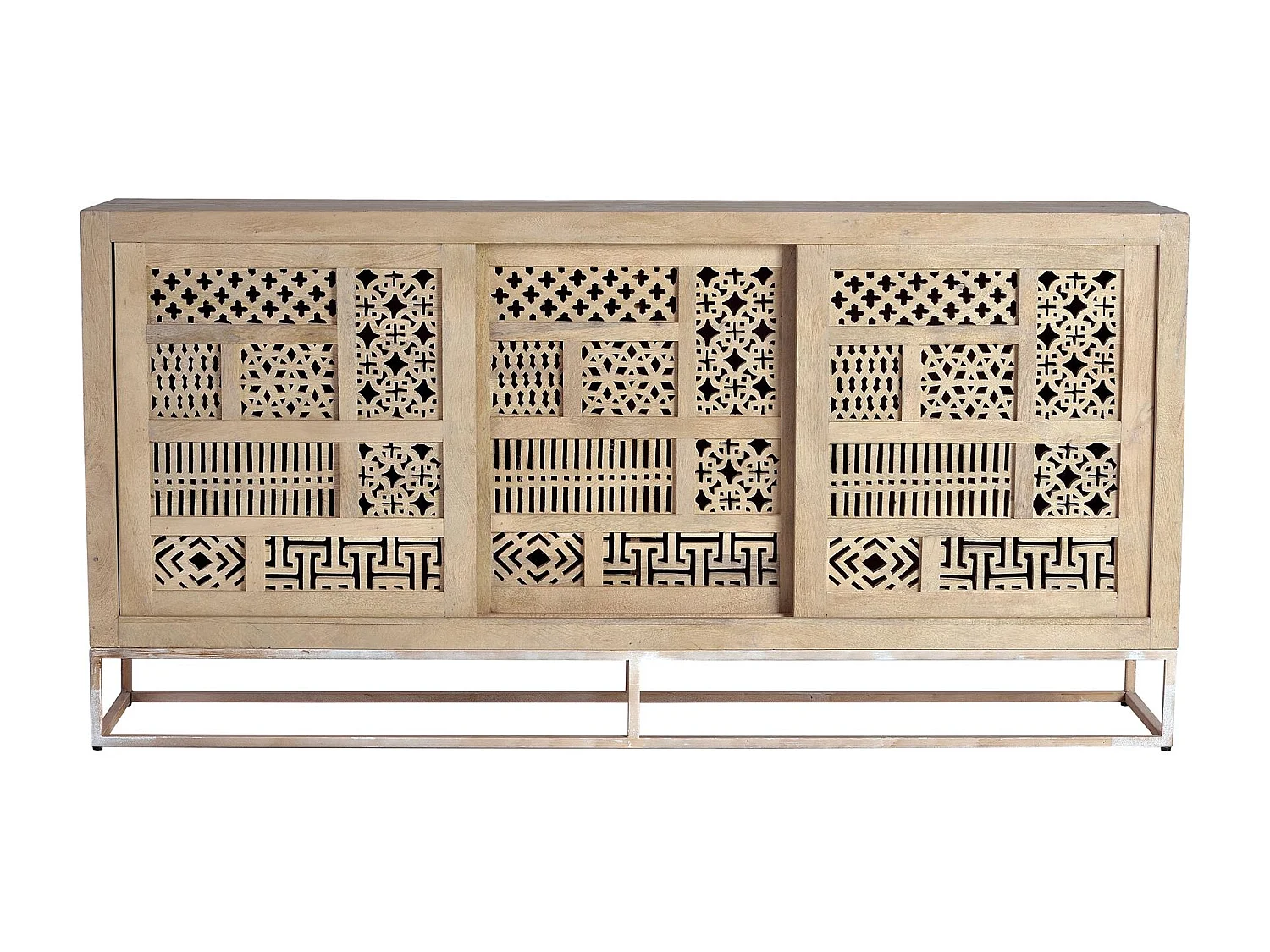 Buffet en bois manguier et métal