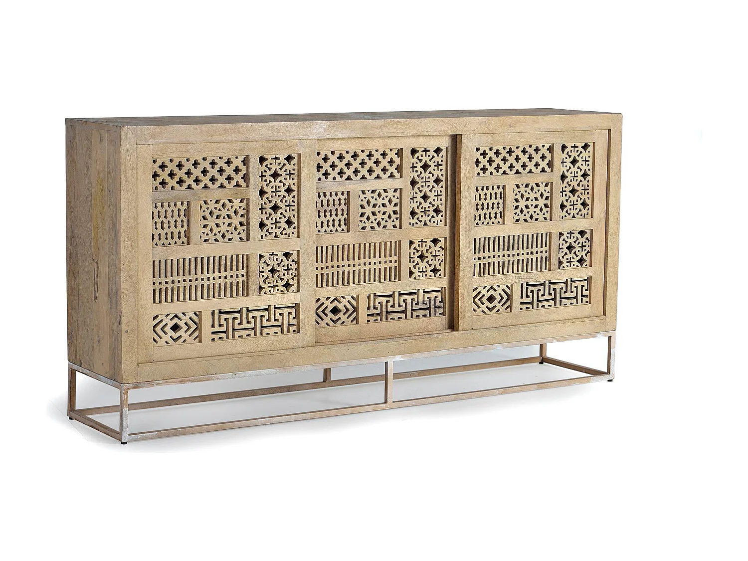 Buffet en bois manguier et métal