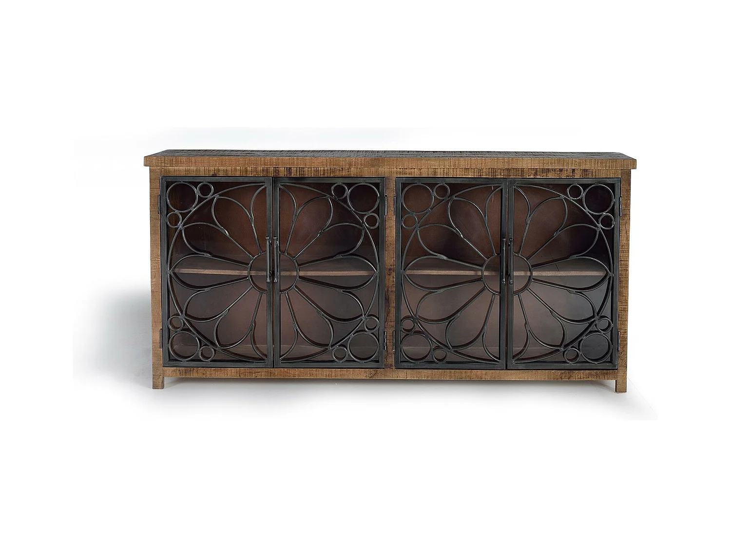 Buffet en bois manguier et métal noir