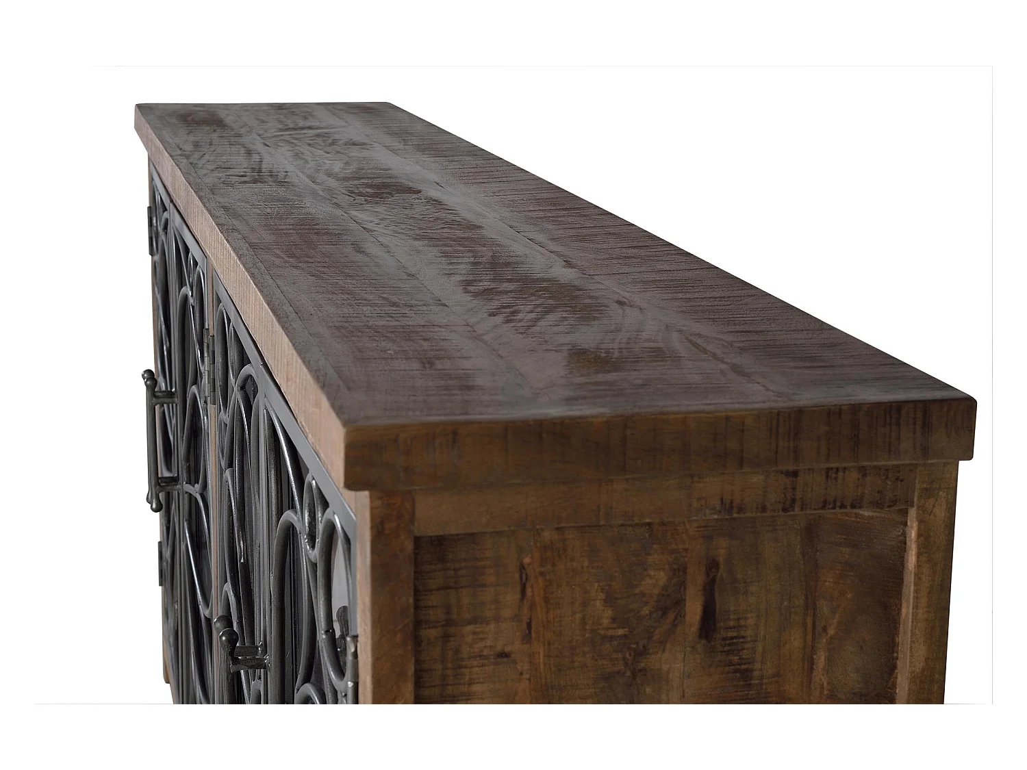 Buffet en bois manguier et métal noir