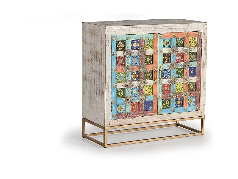 Buffet en bois de manguier naturel