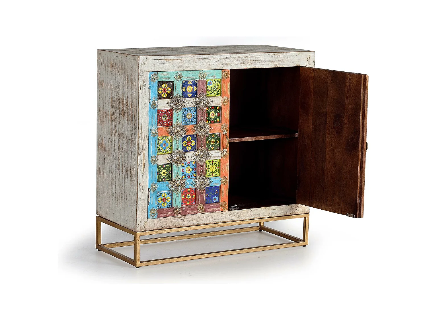 Buffet en bois de manguier naturel