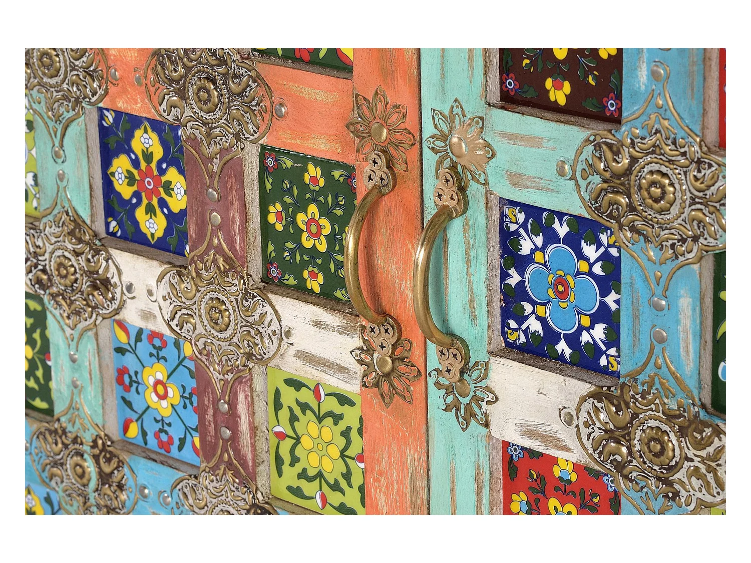 Buffet en bois de manguier naturel