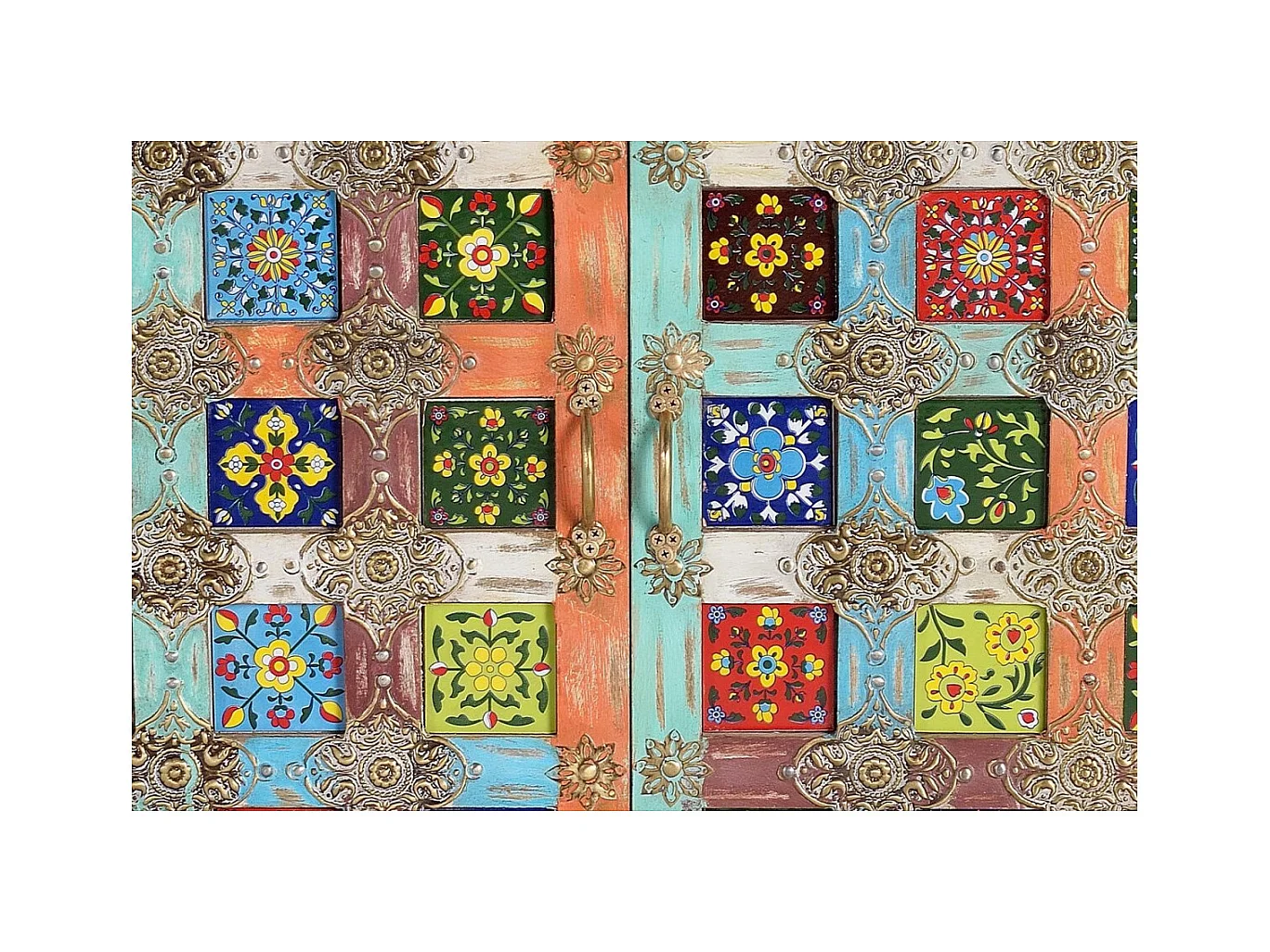 Buffet en bois de manguier naturel