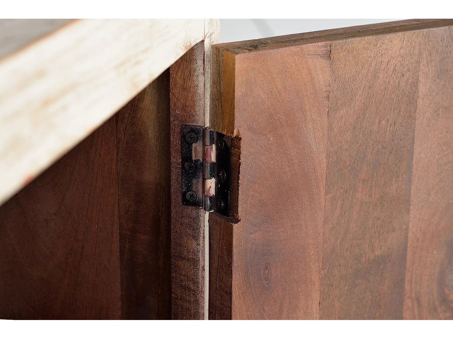 Buffet en bois de manguier, style oriental - 90x90x40