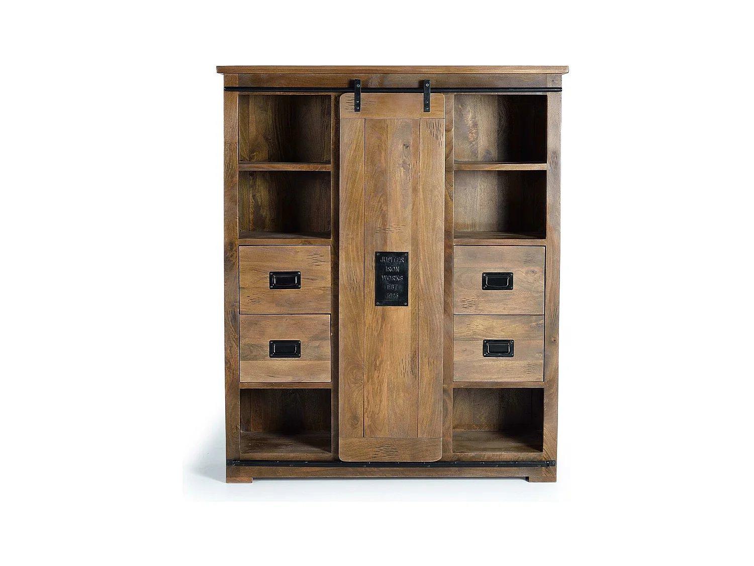 Vaisselier en bois manguier et métal