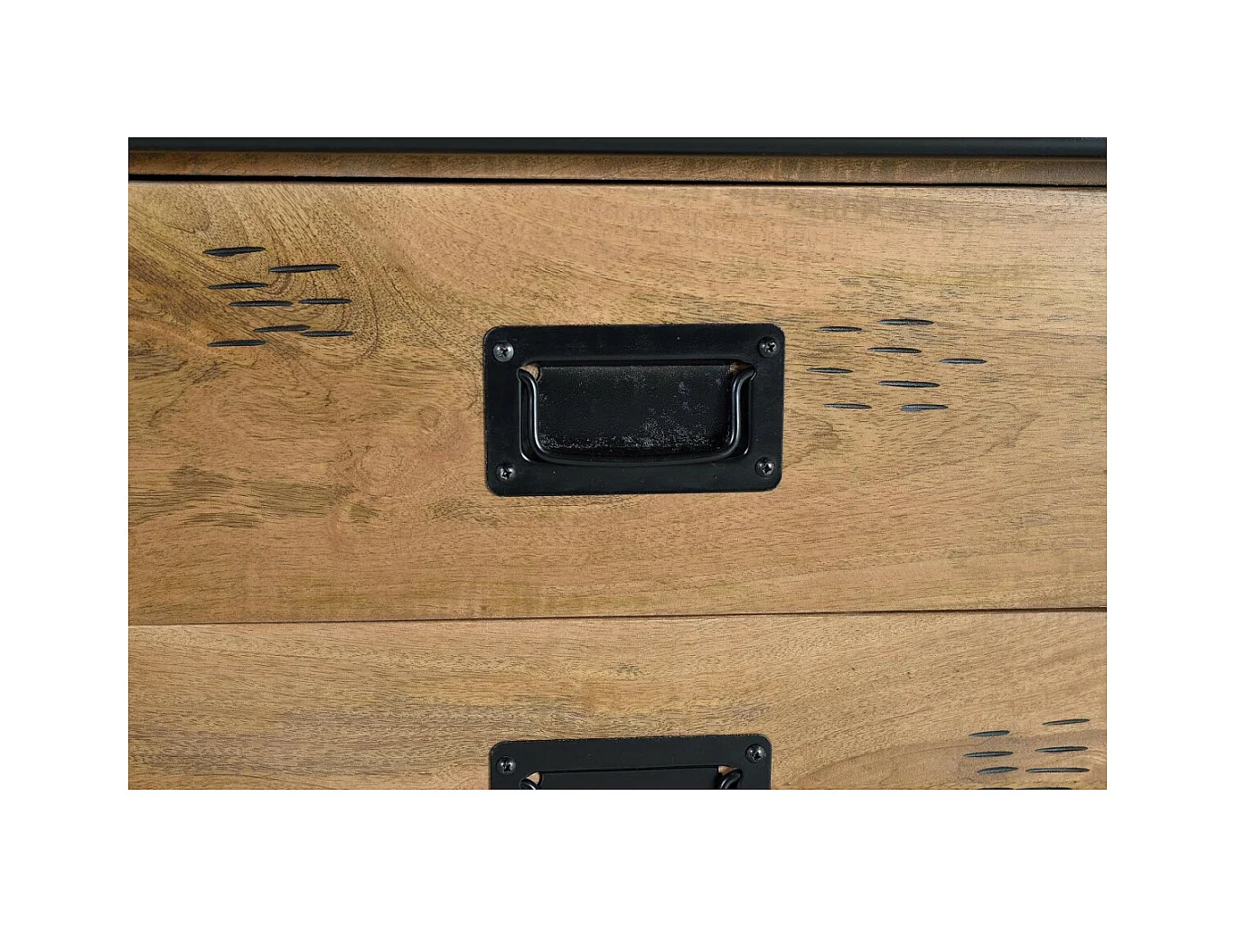 Vaisselier en bois manguier et métal