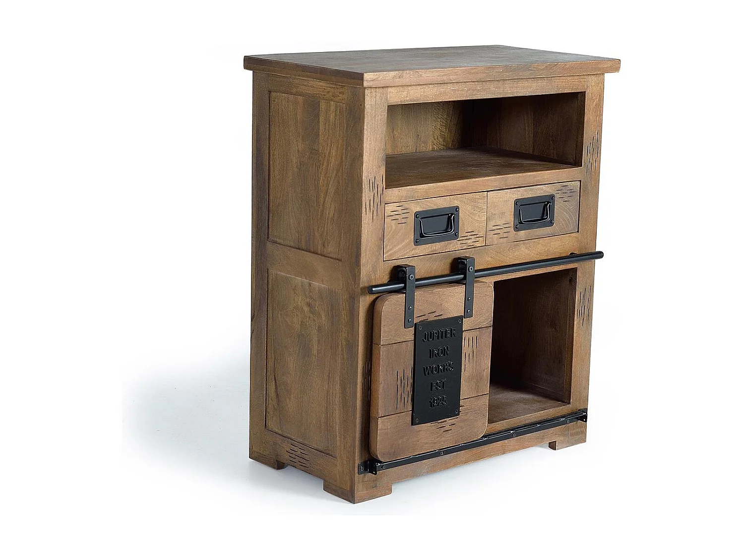 Buffet en bois de manguier et métal