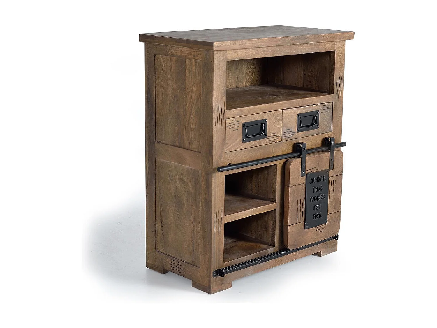 Buffet in manguier en metalen hout