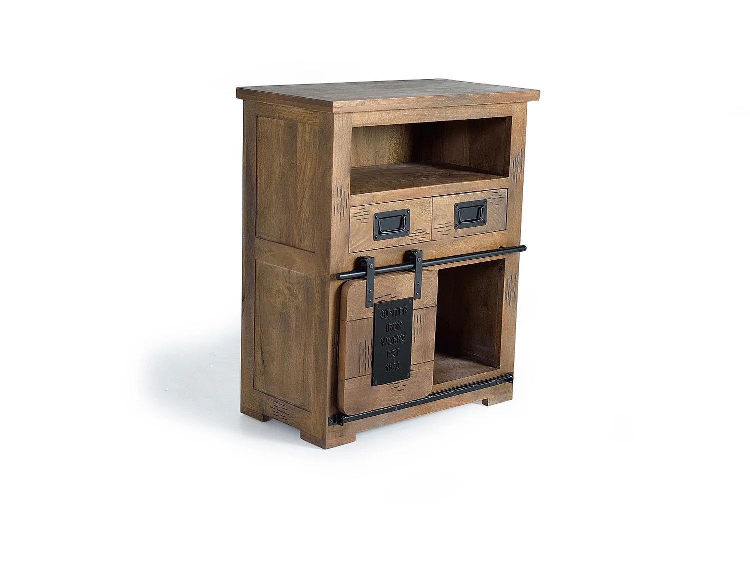 Buffet en bois de manguier et métal