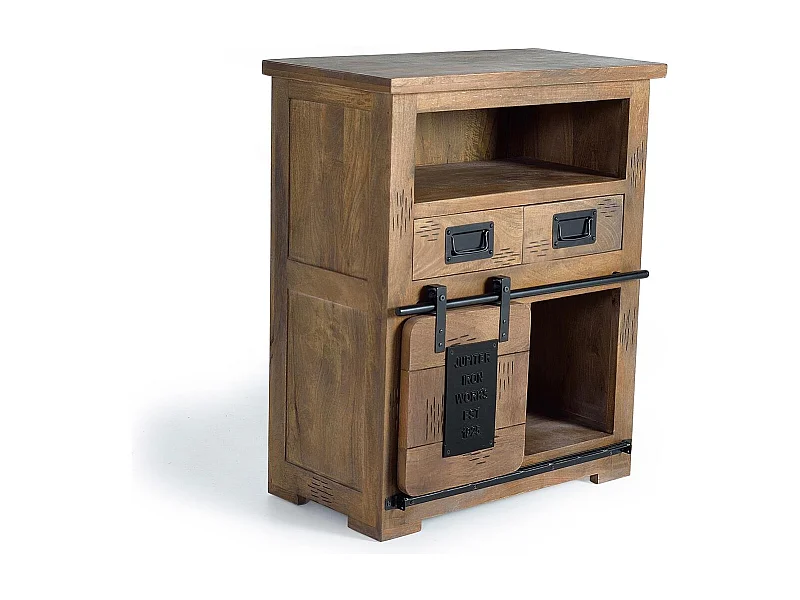 Buffet in manguier en metalen hout