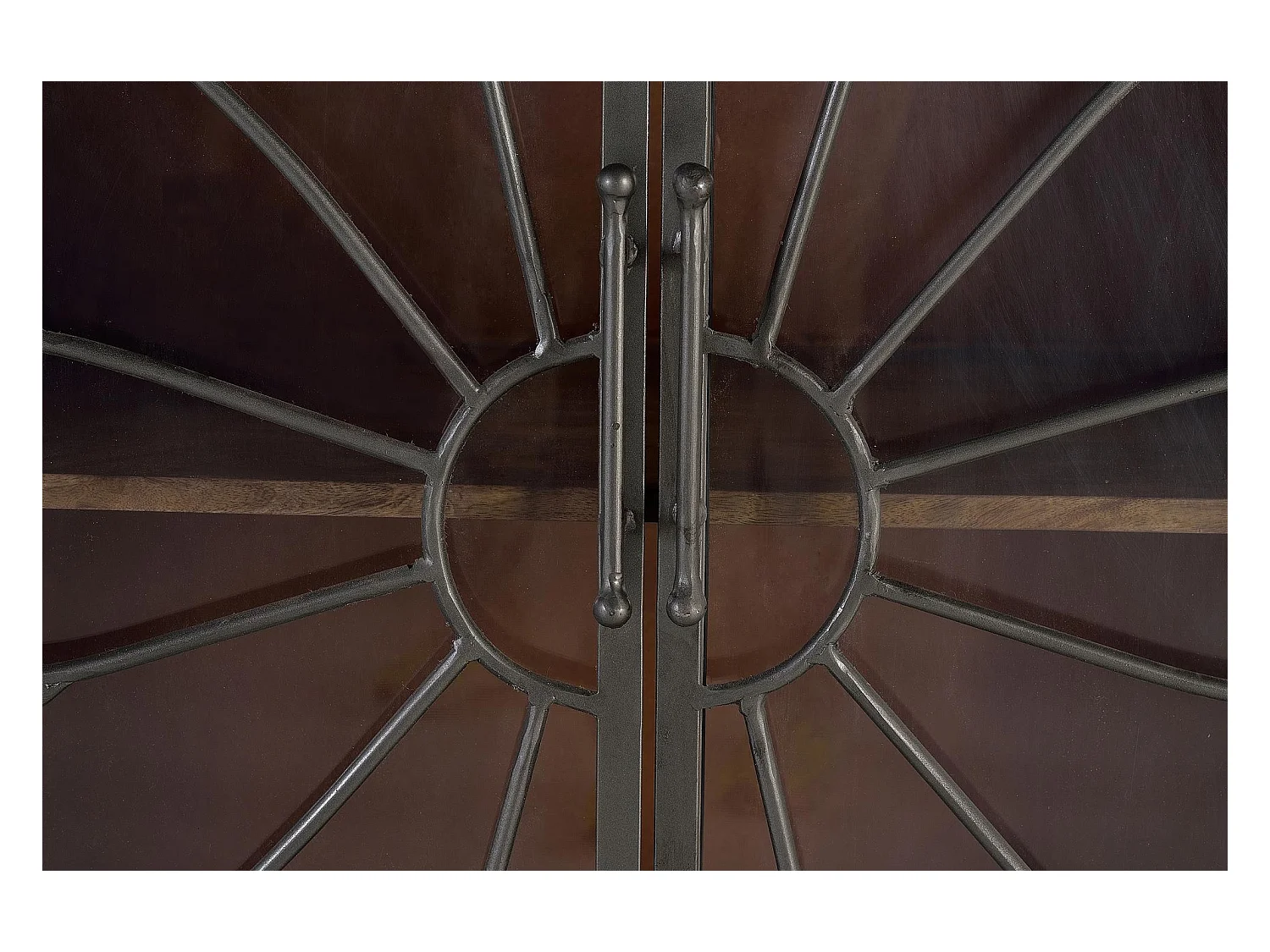 Komoda z postarzanego brązowego drewna mango