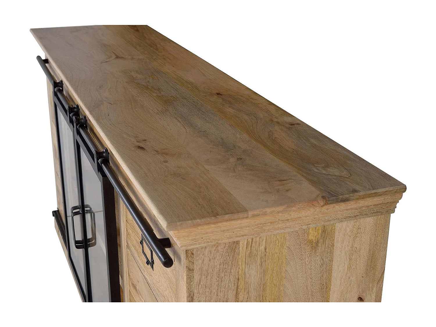 Buffet en bois manguier et noir