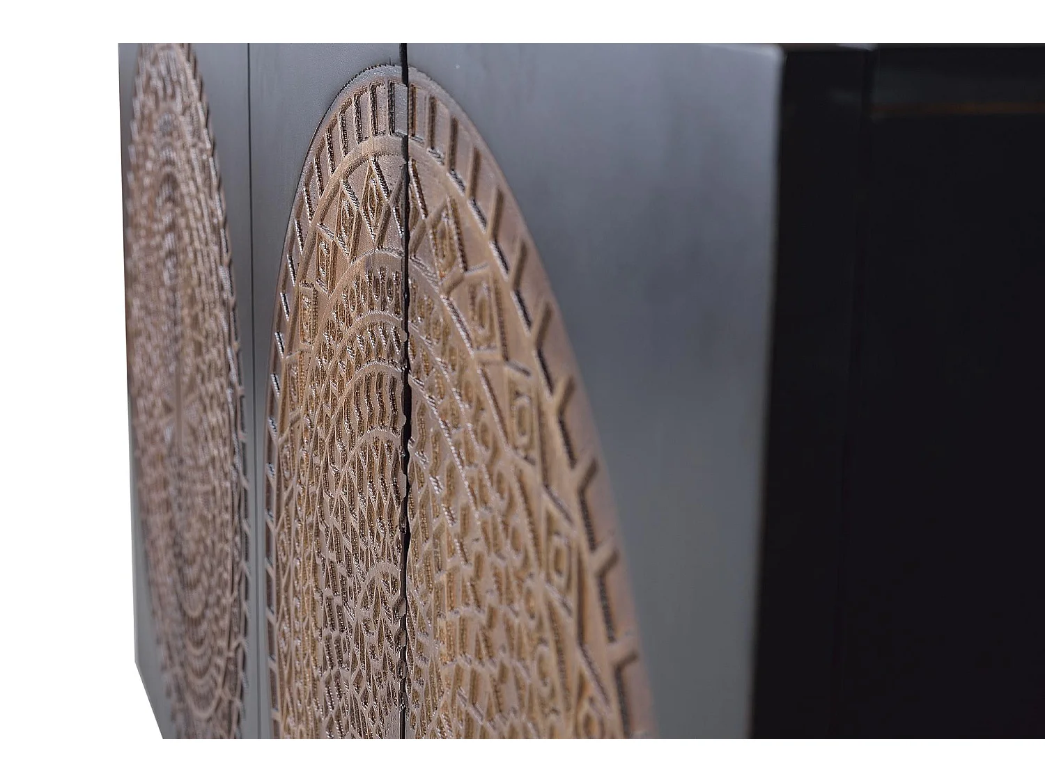 Buffetkast van hout en metaal