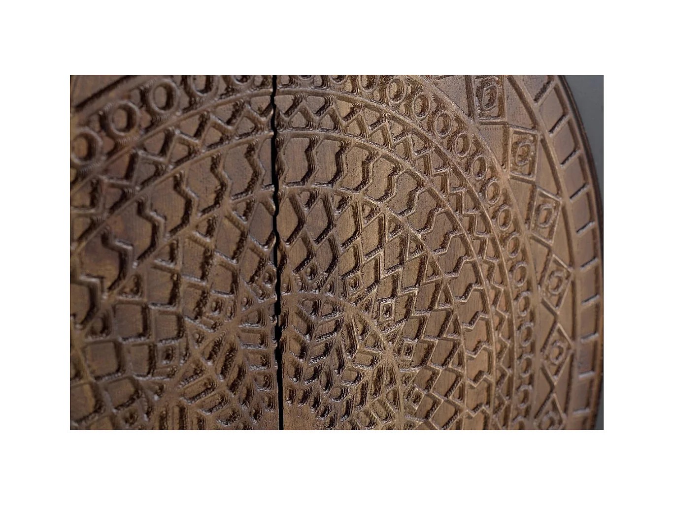 Sideboard aus Mangoholz und Metall