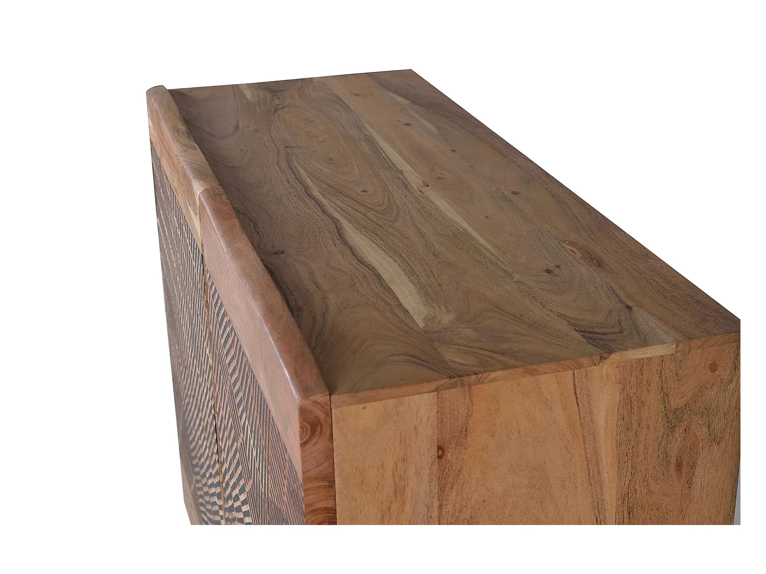 Buffet en bois d'acacia et métal