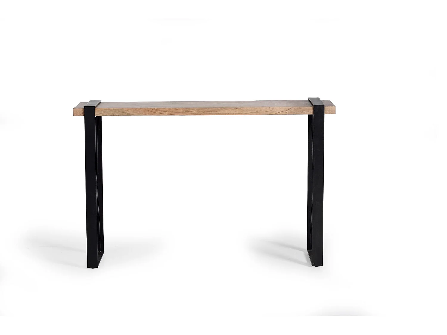 Konsola z drewna akacjowego i metalu