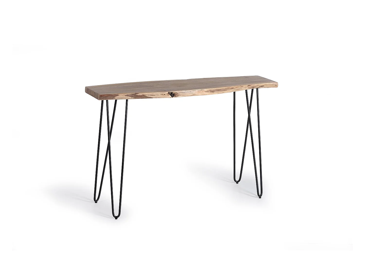 Konsole aus massivem Akazienholz