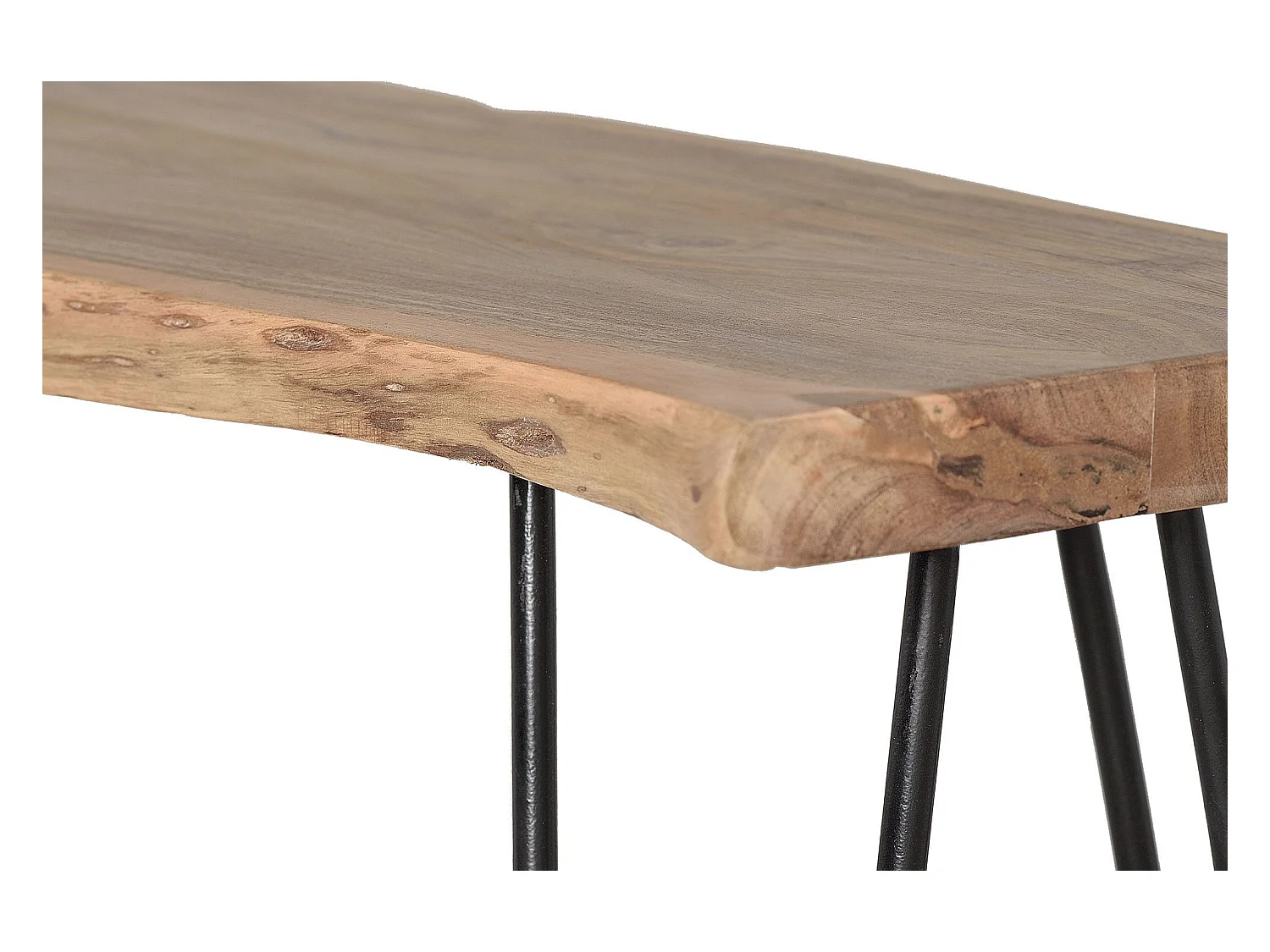 Konsole aus massivem Akazienholz