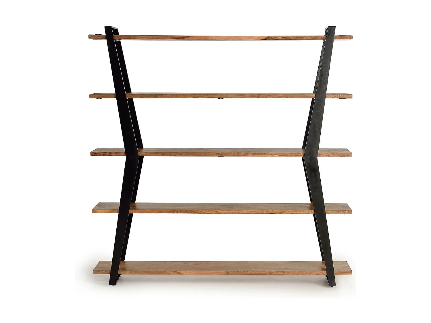 Biblioteca em meio a bosques de acácias e metal.