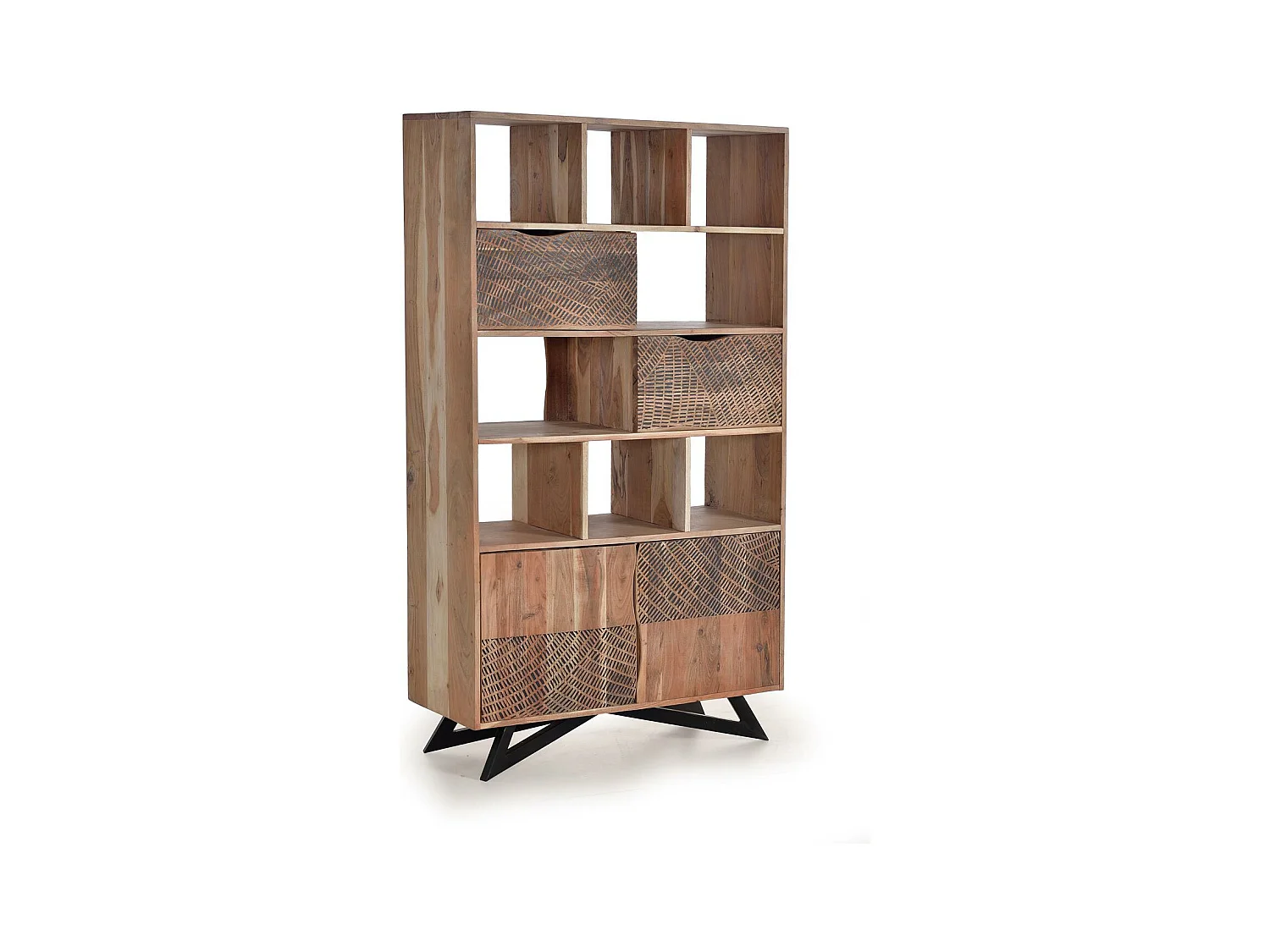 Bücherregal aus Akazienholz