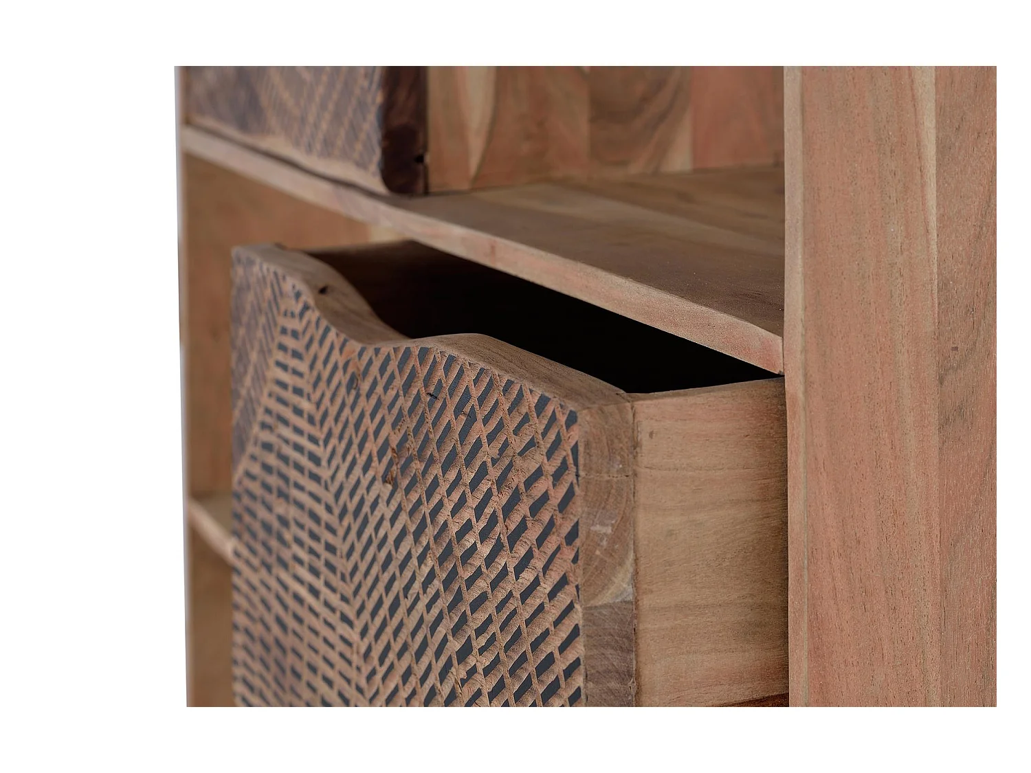 Bücherregal aus Akazienholz